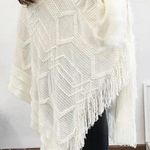 Faux Fur Bat Sleeve Poncho (Khaki) Only Tan Photo 2