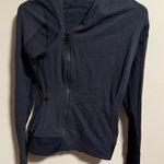 Lululemon  Bhakti Yoga Jacket Luon Pique Black Dark Slate / Black- Size 6 Photo 0