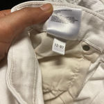 Uniqlo  White Wash Denim Wide Leg High Rise Raw Hem Cut-Off Jeans Women's Size 24 Photo 10