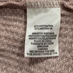 Z Supply  Dusty Blush Waffle Knit Thermal Lounge Top Women’s Small Photo 2