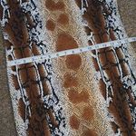 Absolutly Heart It Snake Skin Print Midi Dress Brown Size XL Photo 10