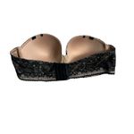 Torrid Curve Strapless Bra Womens 44D Black Sexy Floral Lace Padded Underwire Size undefined Photo 3