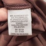 BCBGMAXAZRIA  Y2K Brown Halter Dress Size Small Open Back Fitted Photo 6