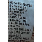 Unique spectrum  Women's Orange Tan Brown Stripes Button Front Blouse Size 1X‎ Photo 3