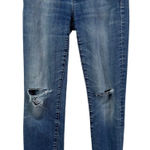 Gap 1969 Real Straight Distressed Low Rise Medium Washed Jeans Size 27 Photo 0