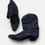 Dingo vintage blue black silver soft slouchy leather western cowboy boots 9 Photo 2