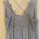 Free People  Adella Light Blue Crochet Swing Dress, Size Small Photo 6