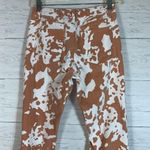 Sunland 17 high rise cowhide flare with frayed hem jeans size Small Photo 5