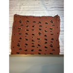 Madewell  Brown Animal Print Gauze Boho Bandana Scarf Raw Hem 42x42 Photo 2