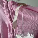 Free People  Lace Corsette Style Tank Top Pink Sugar Crop Casual Cropped Buttons Photo 7