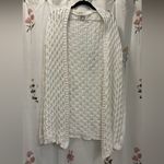 Anthropologie Mo:Vint White Open Stitched Cardigan Duster Photo 6