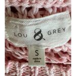 Lou & grey Pink Open Knit Sleeveless Sweater Vest Top Size S Cotton/Nylon Photo 3