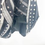 BCBGMAXAZRIA Womens Y2K Polka Dot Silk Striped Tulle Party Dress Size 4 Black Photo 6