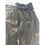 VERO MODA  Women's Medium Pants Eva Paperbag Faux Leather Ankle‎ Black Photo 7