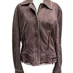 Anev Light Plum Purple Embellished Corduroy Jacket Zipper Detail Size Medium NEW Photo 11