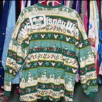 Disney  parks teal winter wonderland ugly Christmas sweater spirit jersey M NWT Photo 1