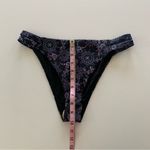 Ramy Brook  Women’s Swimwear Printed Dove Black Cheeky Bikini Bottoms Medium Photo 2
