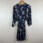 Soma Cool Nights Short Robe in Phantom Floral Navy Women's Size S/M Photo 3