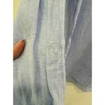 Sigrid Olsen 100% Linen Long Sleeve Tunic Top Size L Sky Blue Lagenlook Resort Photo 5