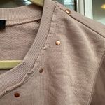 Diesel Vintage  Blush Pink Sheepskin Leather Studded Top Short Sleeve Size Med M Photo 1