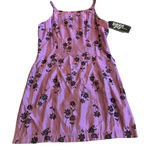 Dawn Joy Retro Y2K 2000s Sheath Mini Dress Floral Print Party Size Medium NWT Purple Photo 0