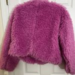 Free People  Lena Teddy jacket in Rose bud Barbie pink NWT Photo 5