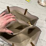 Chloé Tri Color Carey Leather Tote Bag in Cream, Pink, Black Gold Hardware Photo 12