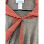 Soft Surroundings  Cardigan Asymmetrical High Low Red Brown Gray Wool Photo 7