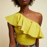 Nation Ltd Nation Noella Chartreuse One-Shoulder Ruffle Top Photo 0
