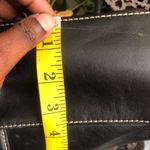 Antonio Melani Black Gold leather shoulder hand bag purse cargo pockets #gothic #whimsygoth #grunge #bondage Great condition. Measurement in pics Photo 6