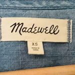 Madewell  Denim Shirred-Sleeve Wrap Dress in Elsworth Wash Photo 5