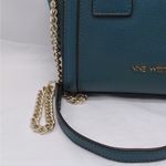 Nine West  Women Mini Satchel Crossbody Handbag Teal Green Gold Chain Strap Purse Photo 3