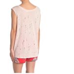 Bishop and Young Red NWT Jamie Muscle Tee Tank Distressed Scoop Neck Pink Size L Photo 1