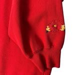 EXPRESS Vintage Athletic Womens XS Preppy Graphic Crewneck Sweatshirt Red Girlie Photo 1