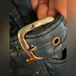 Vintage 70s Glenbrooke Mod Shiny Blue Puffer Coat Faux Fur Collar M/L Ski‎ Style Size undefined Photo 6