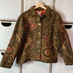 Coldwater Creek VINTAGE cropped paisley tapestry jacket Whimsigoth Photo 0