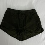 H&M Olive Green Ribbed Shorts Photo 2