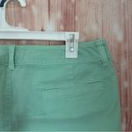 American Eagle Mint Green Midi Stretch Chino Shorts Photo 5