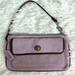 Coach y2K Suede Purple Wristlet Photo 0
