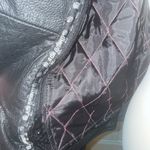 Black Brand Leather Moto Jacket Small L.A.’s Finest TV Show COA Photo 1