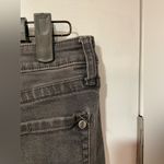 Lee  Size 14 Curvy Fit Fray Stretch Denim Straight Leg Jeans Gemstone Button Stud Photo 8