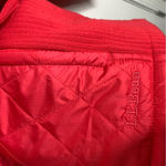 LL bean‎ fleece lined primaloft puffer jacket pink size large women’s insulated Photo 2