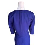 Lafayette 148 New York - Navy Blue Wool Blend Sheath Dress Sz 6 Photo 4