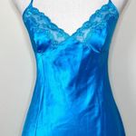 Victoria's Secret Victoria’s Secret Electric Blue Satin Slip Dress Photo 2