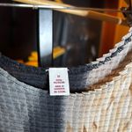 Nicola 90's Crinkle Stretch Top Black Gray Brown Size Medium Photo 1