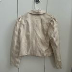 Nasty Gal Gingham puff sleeve cropped blazer Photo 2