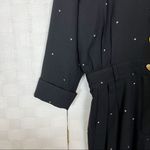 Vintage Escada Black With Hearts Long Sleeve Jumpsuit Size 40 Photo 2