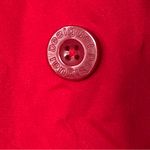 Desigual  Norma Embroidered Coat Jacket Trench Size 42 Tomato Red Cotton Blend Photo 9