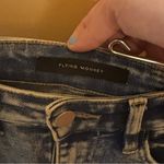 Flying Monkey Ultra High Rise Dark Acid Wash Jean Shorts Photo 1