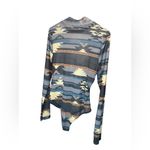 Nylon Apparel Aztec Style Sheer Bodysuit Size Large Photo 3